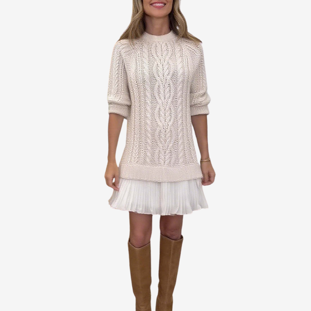 Gaëlle 2-in-1 Knit Dress | The Perfect Preppy Look for Fall