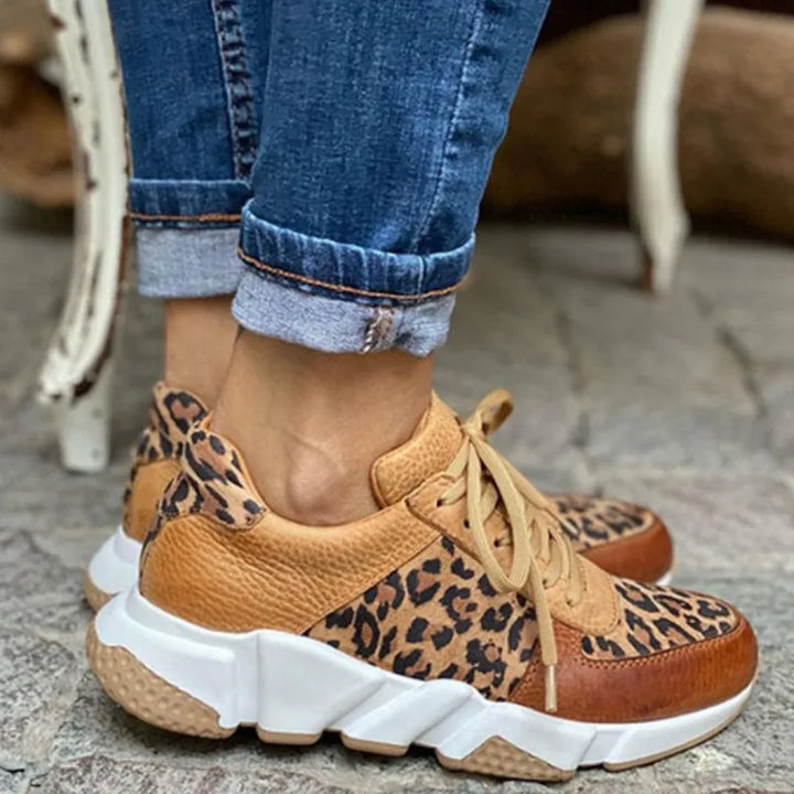 Amber | Comfortable Leopard Sneakers