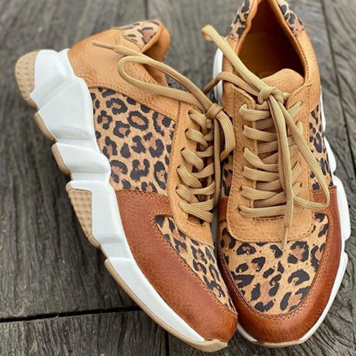 Amber | Comfortable Leopard Sneakers