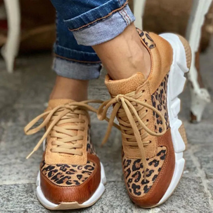 Amber | Comfortable Leopard Sneakers