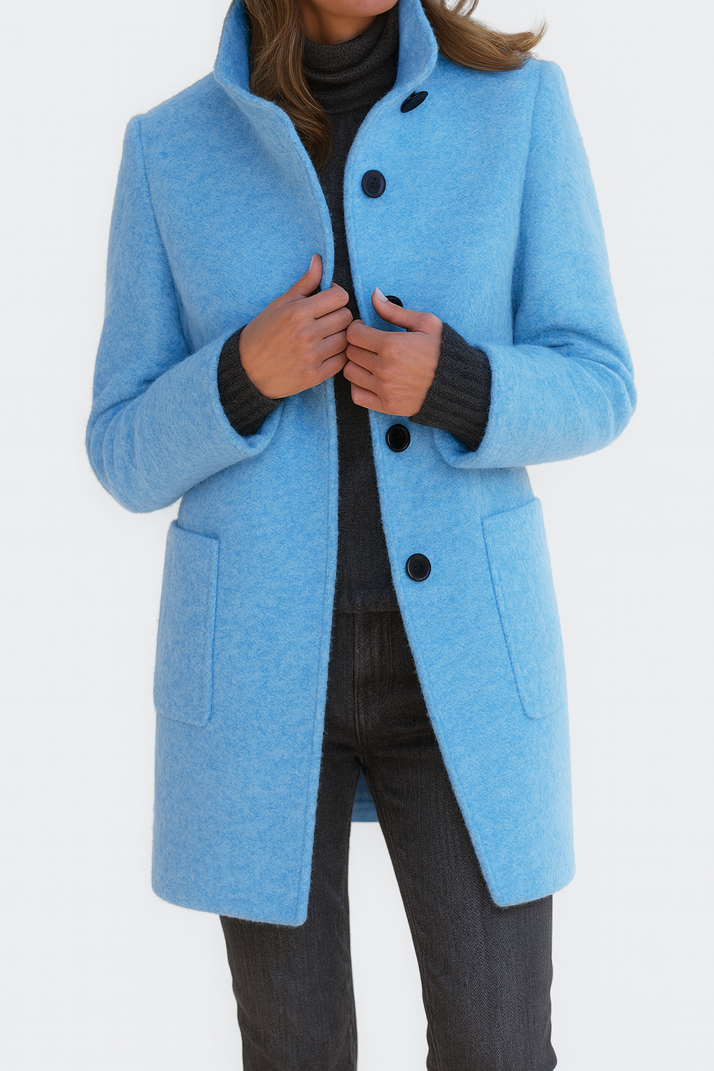 Camille™| Women's High Collar Coat
