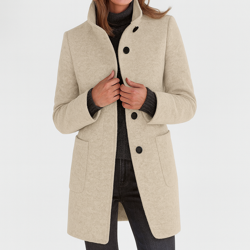 Camille™| Women's High Collar Coat