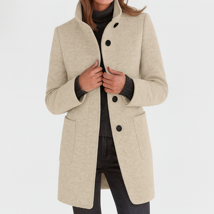Camille™| Women's High Collar Coat