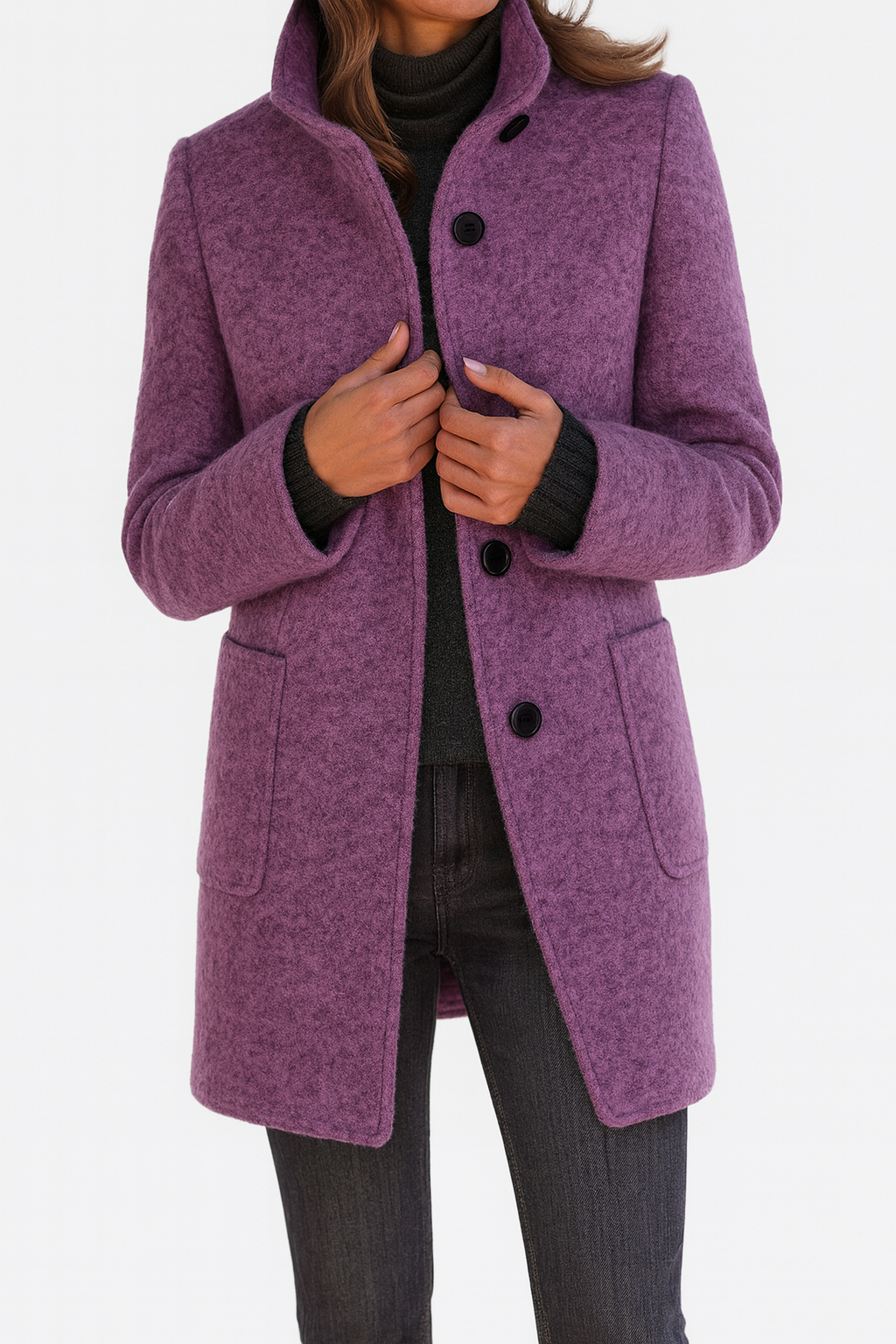 Camille™| Women's High Collar Coat