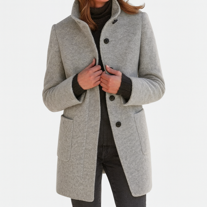 Camille™| Women's High Collar Coat