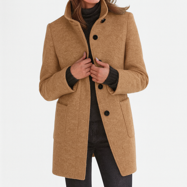 Camille™| Women's High Collar Coat