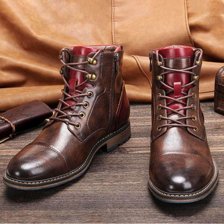 Connor | Premium Leather Oxford Boots
