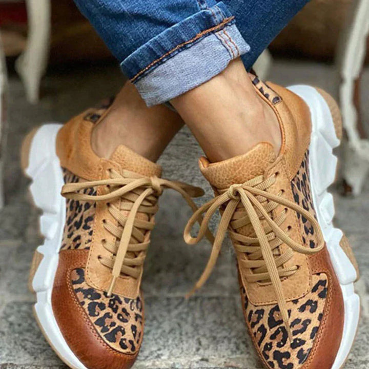 Amber | Comfortable Leopard Sneakers
