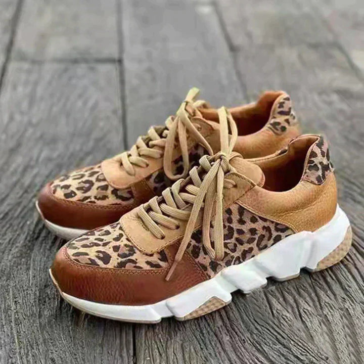 Amber | Comfortable Leopard Sneakers