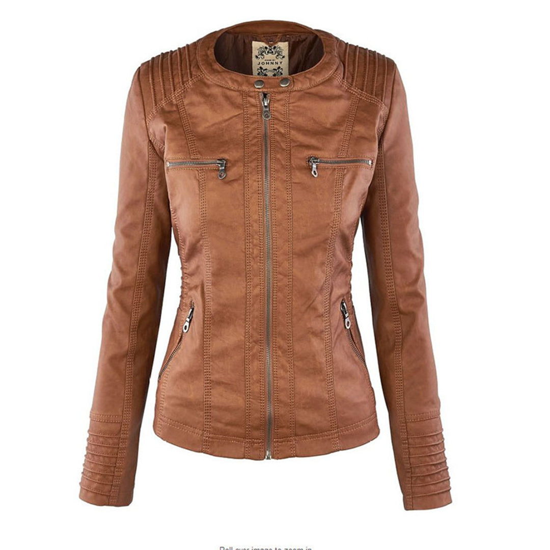 Monica | Elegant Leather Jacket