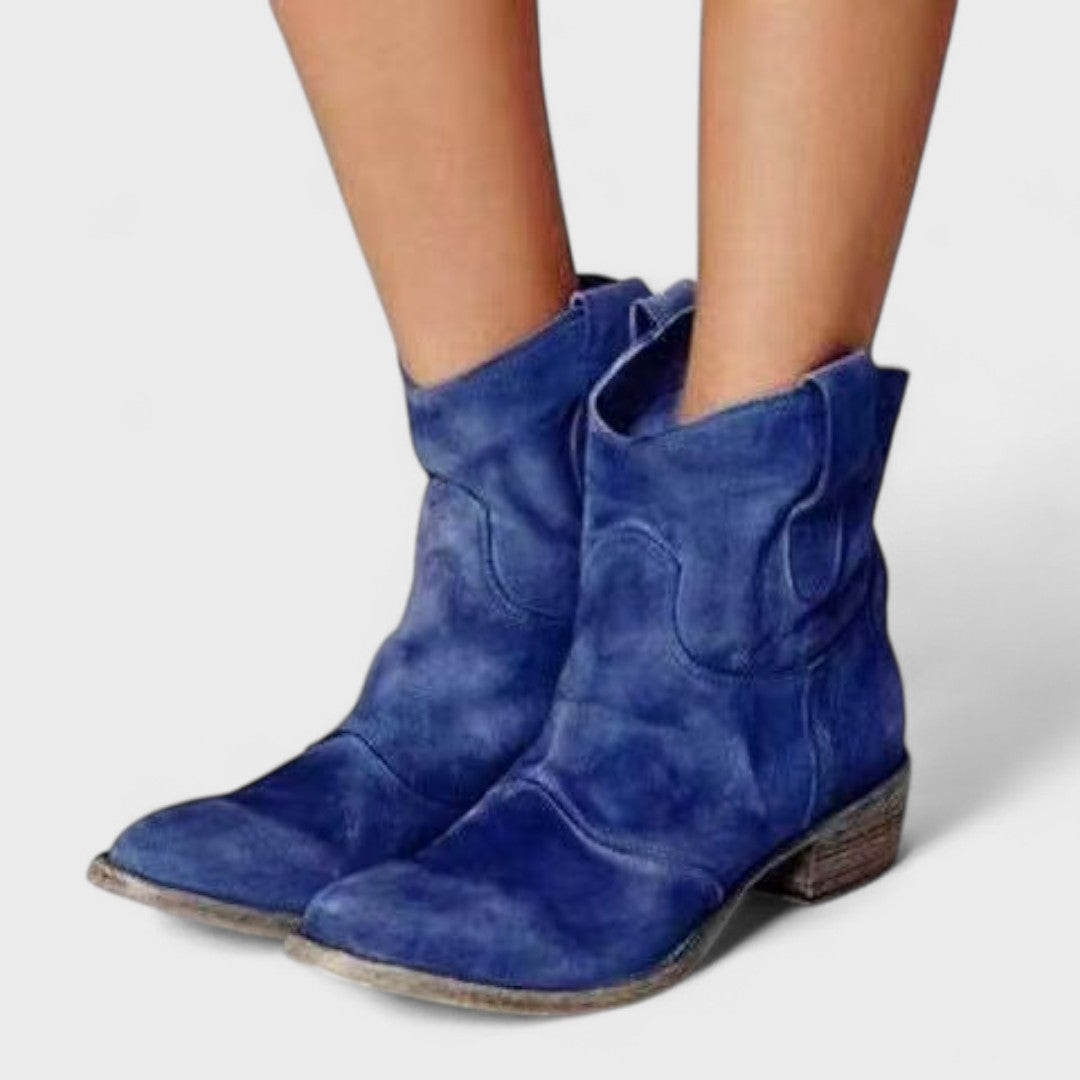 Carlotta | Elegant Western Ankle Boots