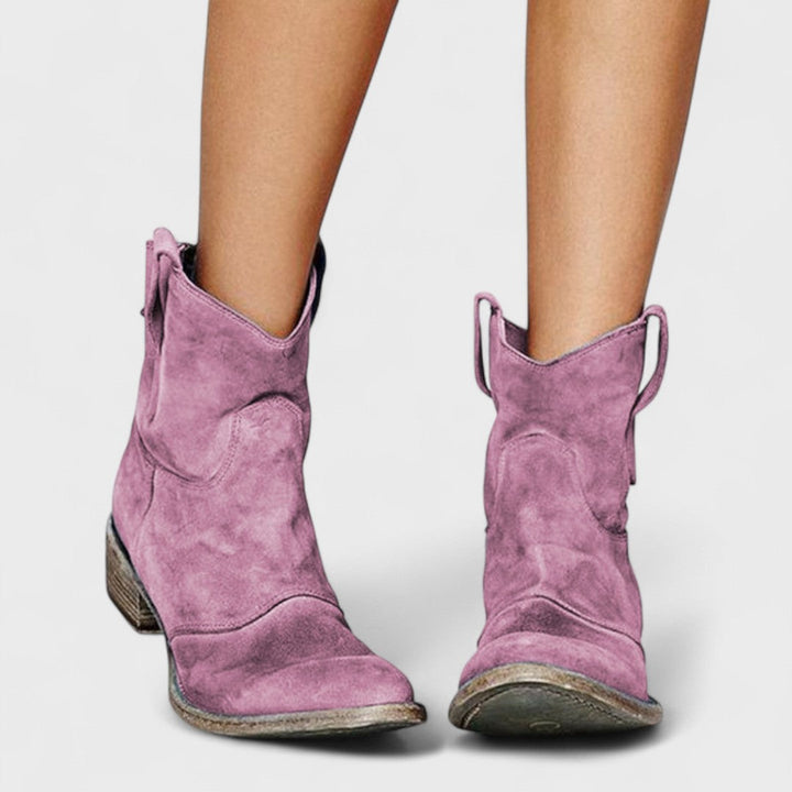 Carlotta | Elegant Western Ankle Boots