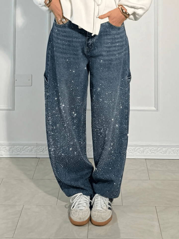 Julia | Carpenter Jeans with Glitter