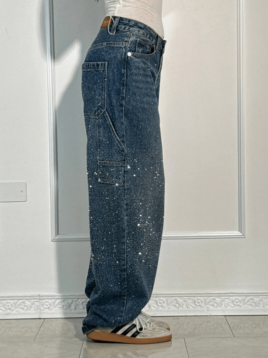 Julia | Carpenter Jeans with Glitter