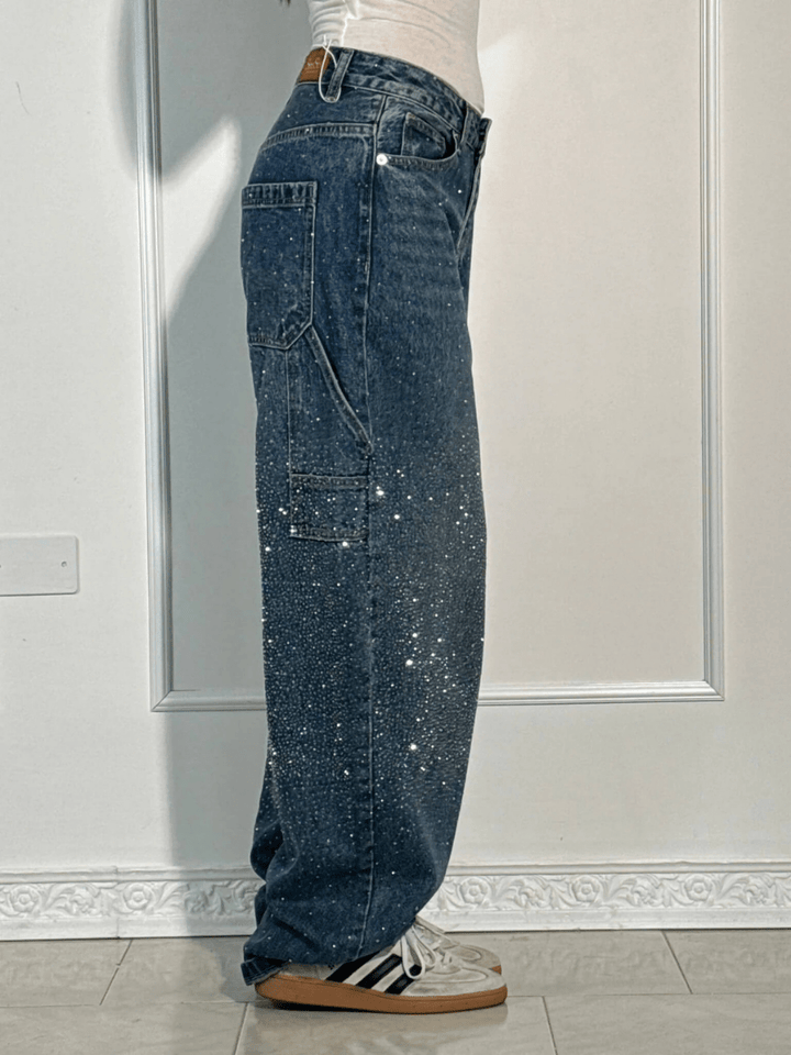 Julia | Carpenter Jeans with Glitter